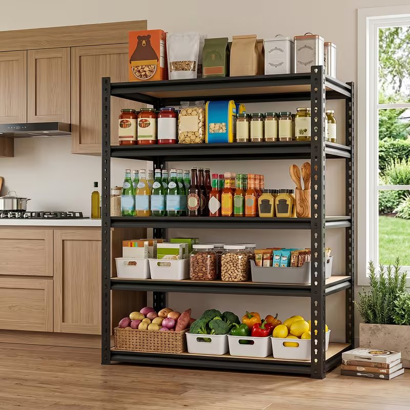 5-Tier Heavy-Duty Steel Storage Shelving – 72"