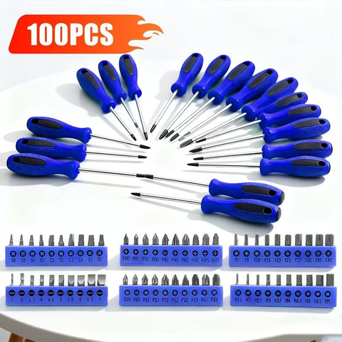 100/118-Piece Magnetic Screwdriver Set with Organizer Stand