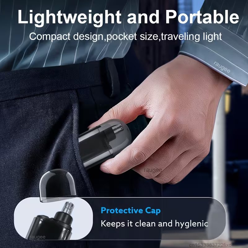 Rechargeable Electric Nose Trimmer – Precision Grooming
