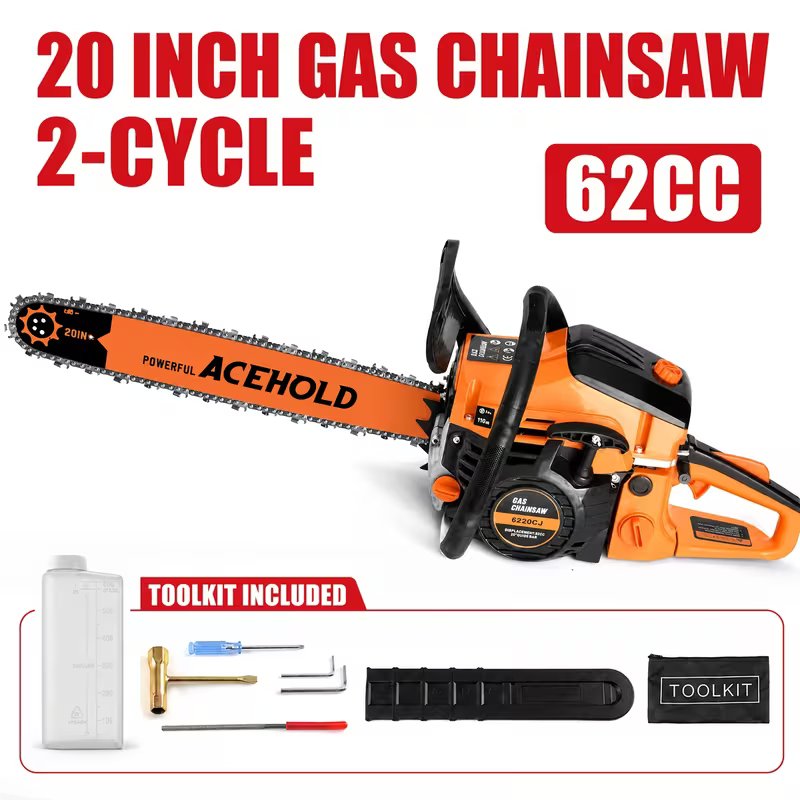 6220M Gasoline Chainsaw – Powerful Petrol Chain Saw for Cutting & Woodwork