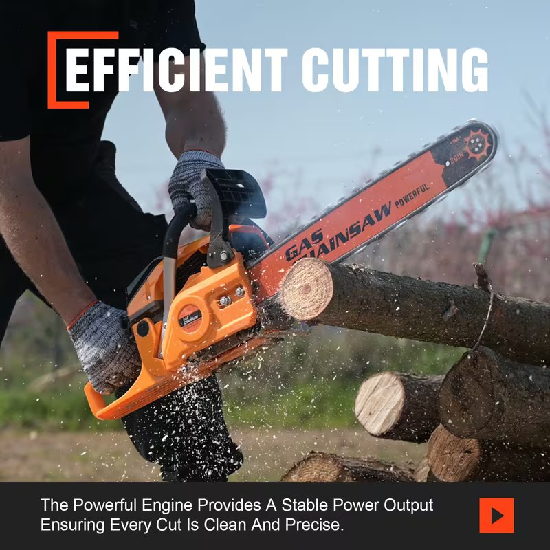 6220M Gasoline Chainsaw – Powerful Petrol Chain Saw for Cutting & Woodwork