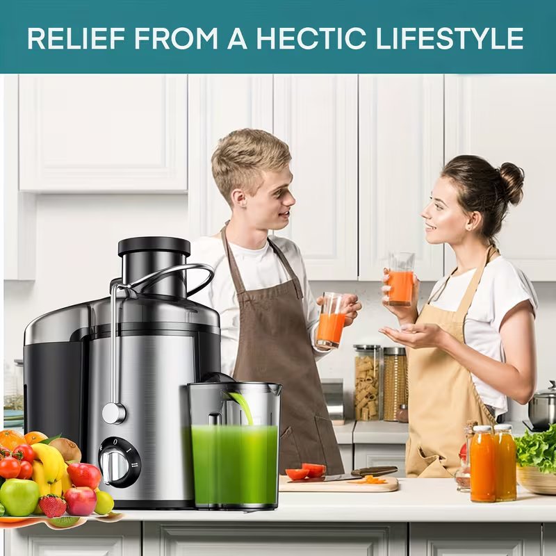 Stainless Steel Juicer Machine – Electric Fruit & Vegetable Juice Extractor