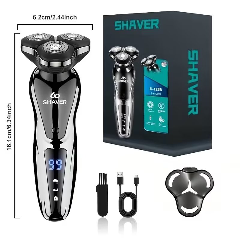 Rechargeable 3-in-1 Electric Shaver & Grooming Kit