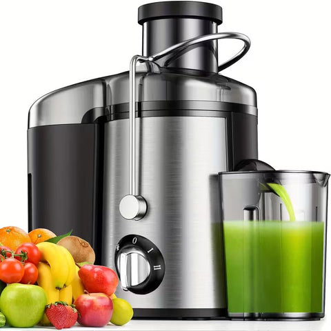 Stainless Steel Juicer Machine – Electric Fruit & Vegetable Juice Extractor