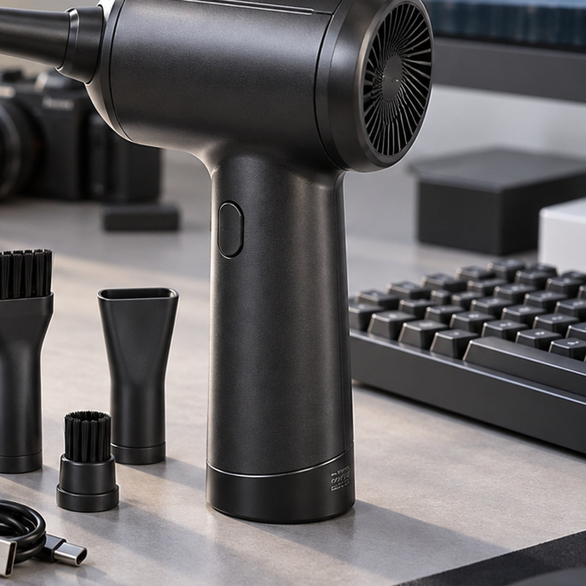 Cordless Electric Air Duster nozzle detail