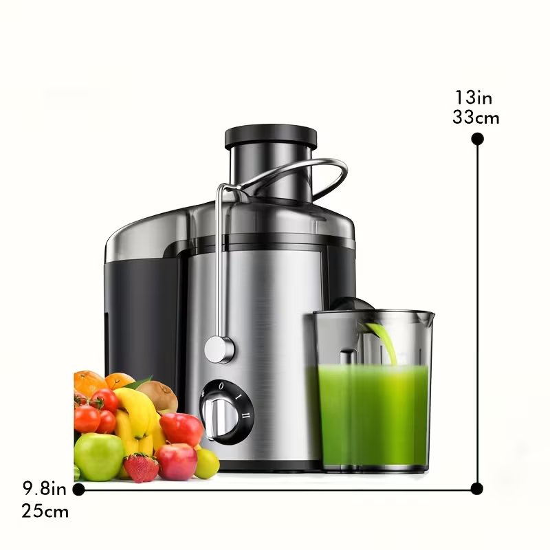 Stainless Steel Juicer Machine – Electric Fruit & Vegetable Juice Extractor
