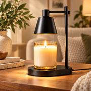 Adjustable Candle Warmer Lamp in a warm home setting