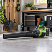 Cordless Leaf Blower in an organised workshop