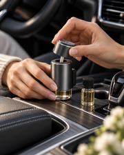 Smart Car Aroma Diffuser refill setup close-up