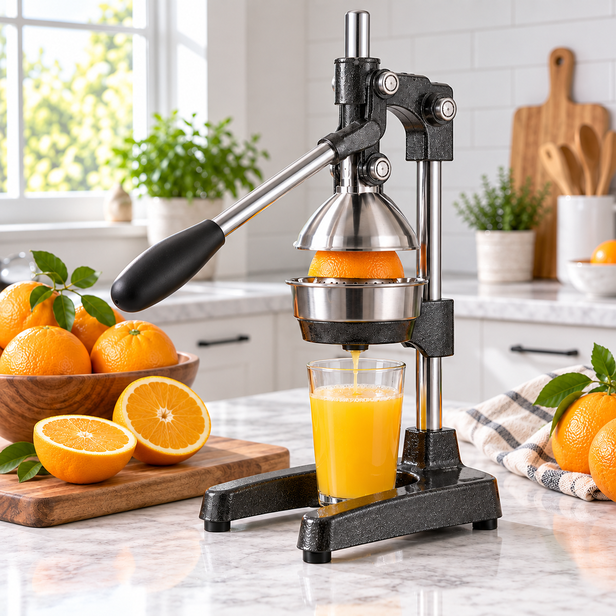 Heavy-Duty Manual Citrus Press kitchen still life