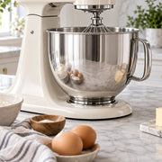 Classic Stand Mixer with baking ingredients in a bright kitchen
