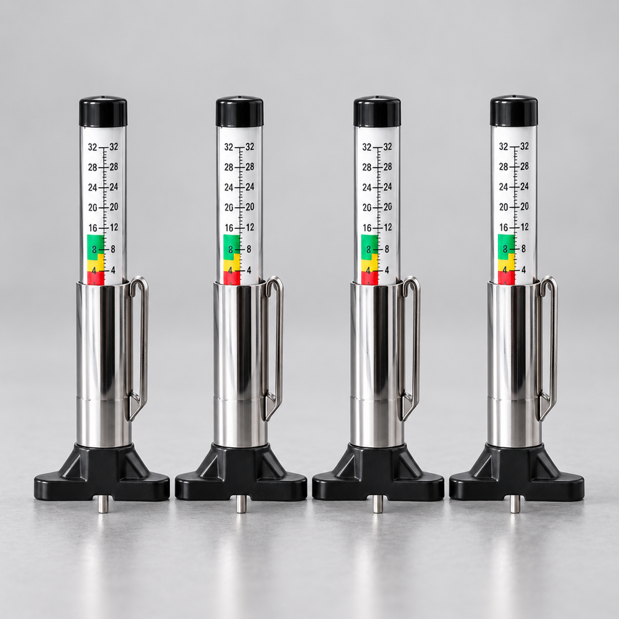 Tire Tread Depth Gauges – 4 Pack